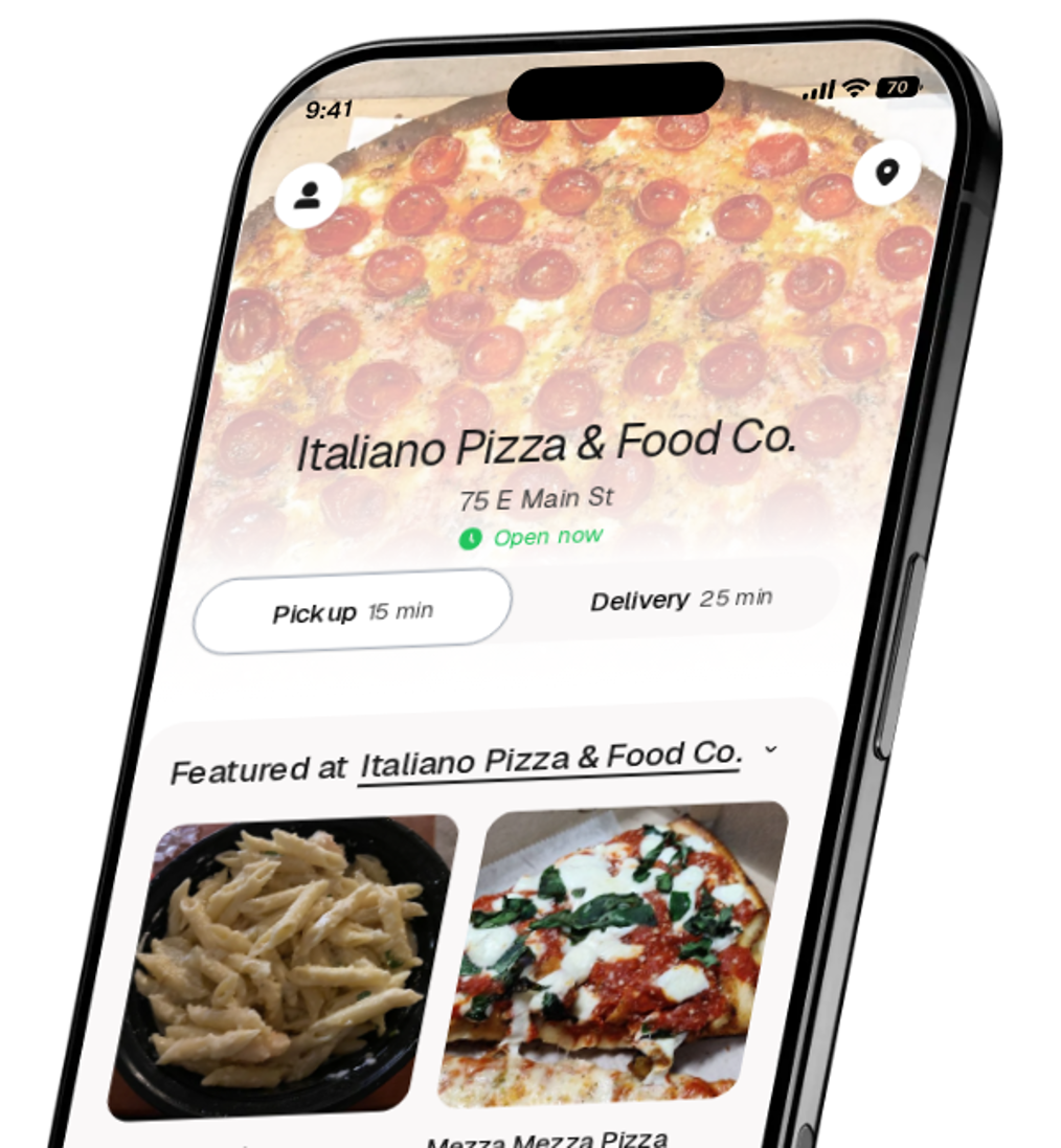 Italiano Pizza & Food Co. app preview