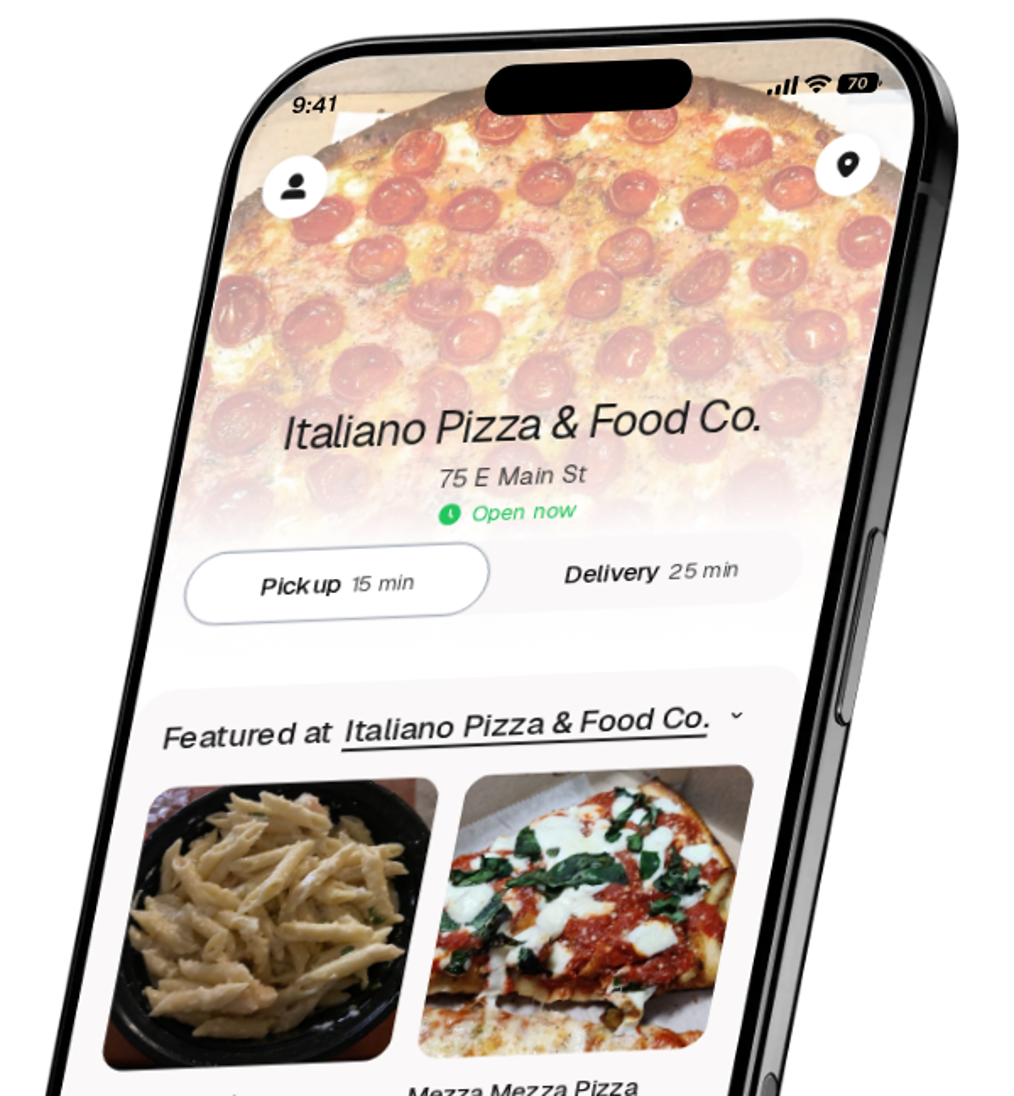 Italiano Pizza & Food Co. app preview