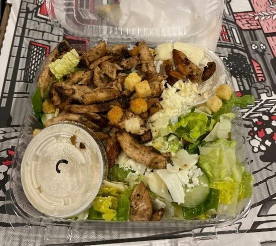 Caesar Salad with Grilled Chicken.